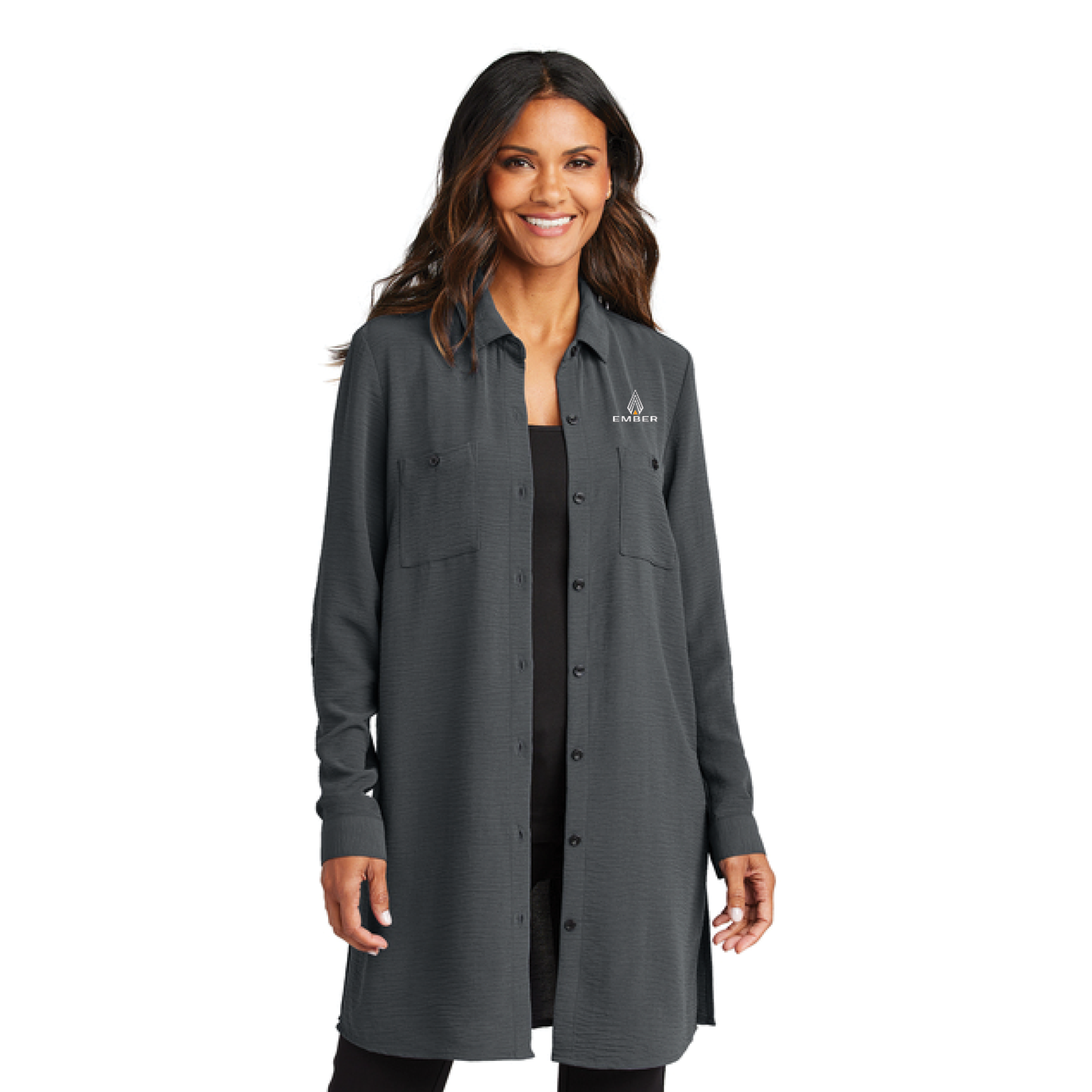 Port Authority® Women's Textured Crepe Long Tunic - LW715