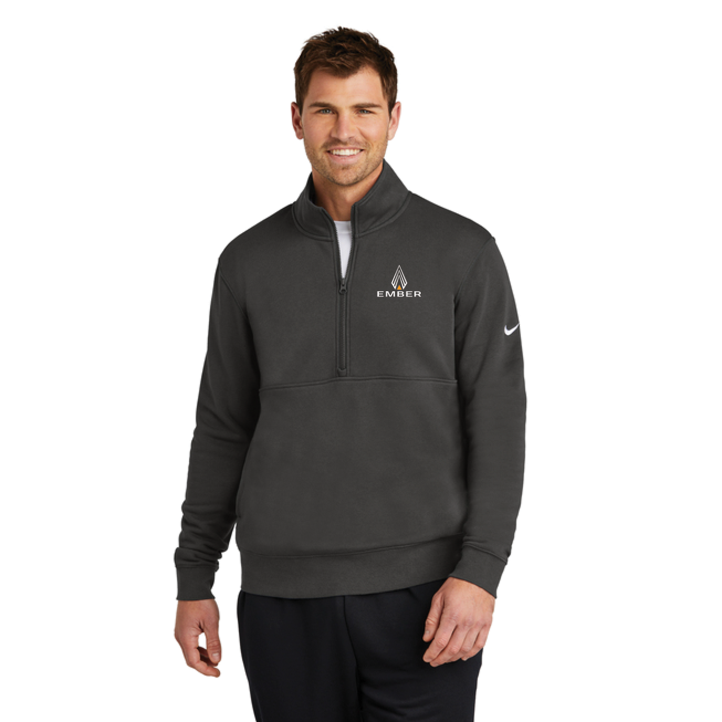 Nike Club Fleece Sleeve Swoosh 1/2-Zip