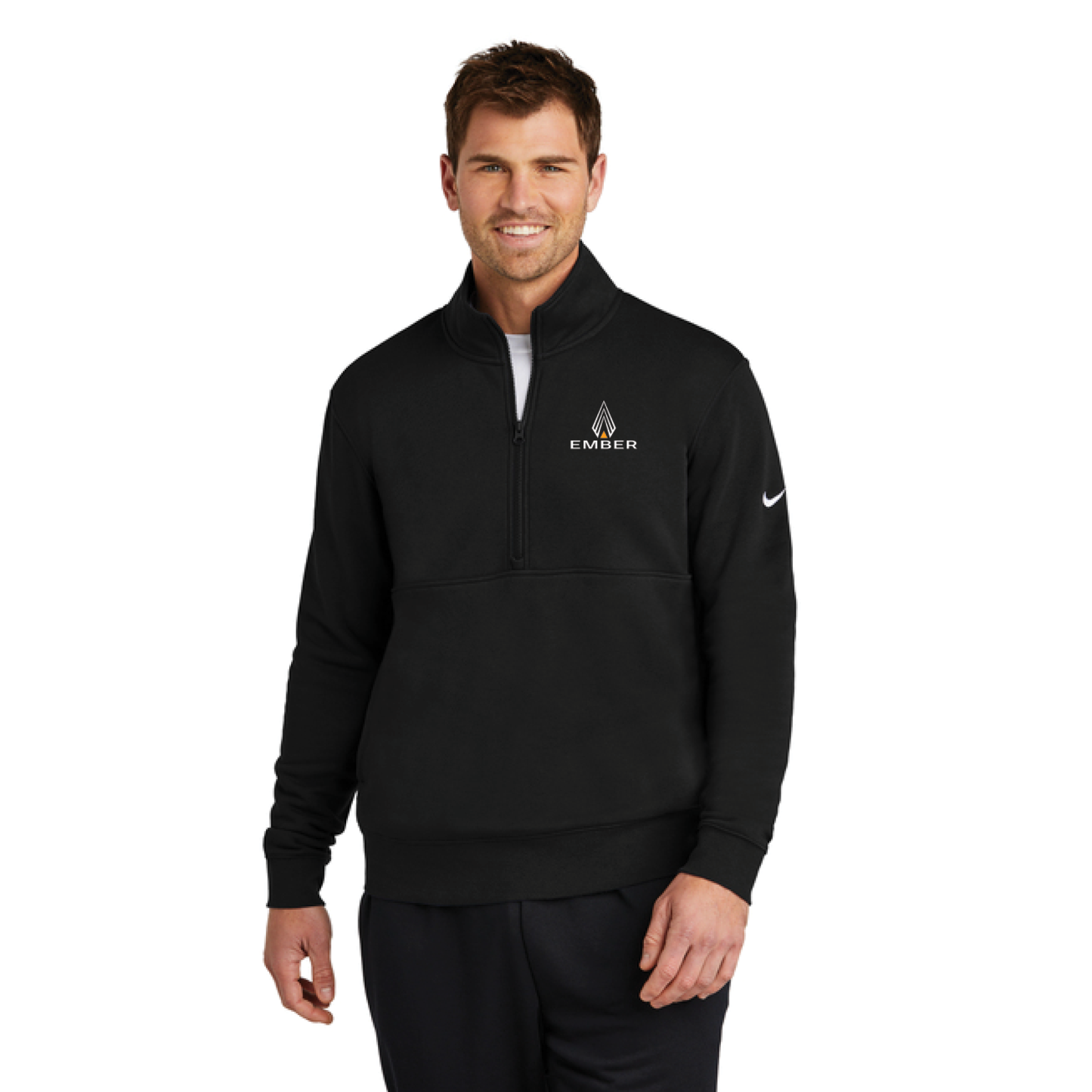 Nike Club Fleece Sleeve Swoosh 1/2-Zip