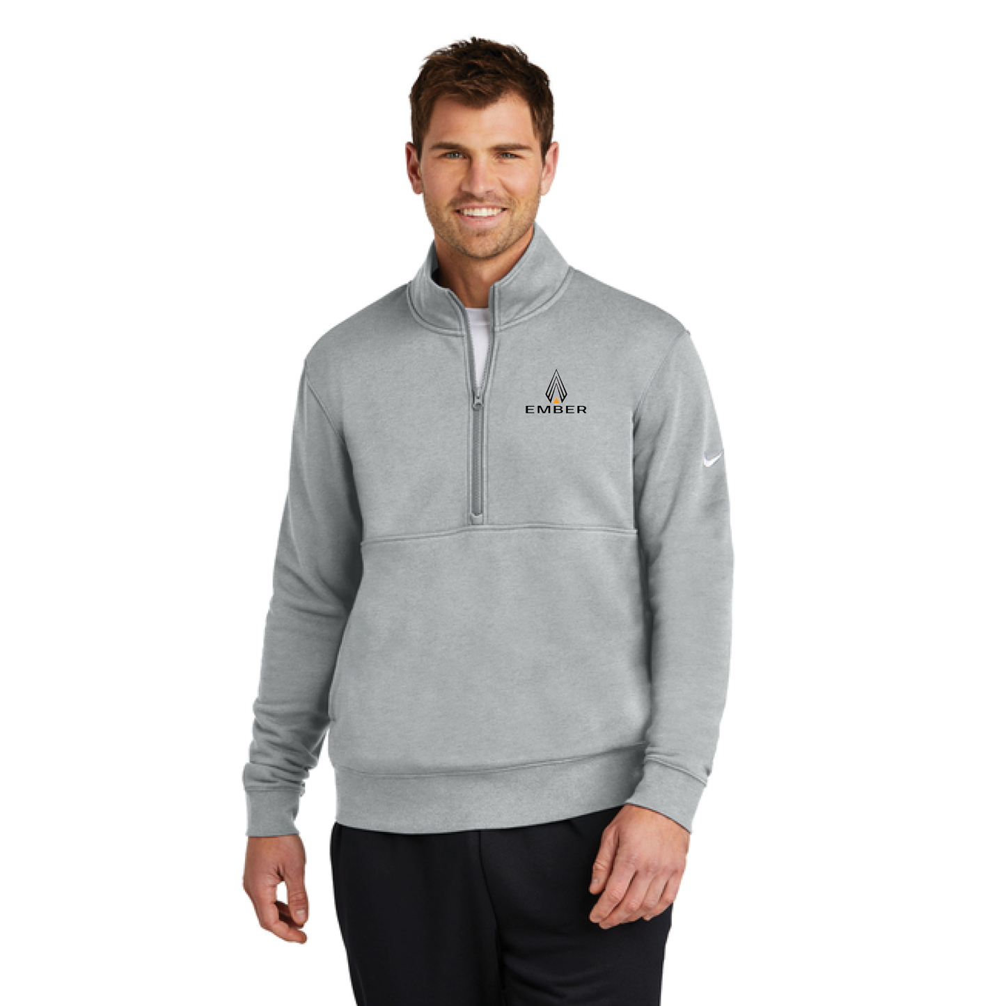 Nike Club Fleece Sleeve Swoosh 1/2-Zip