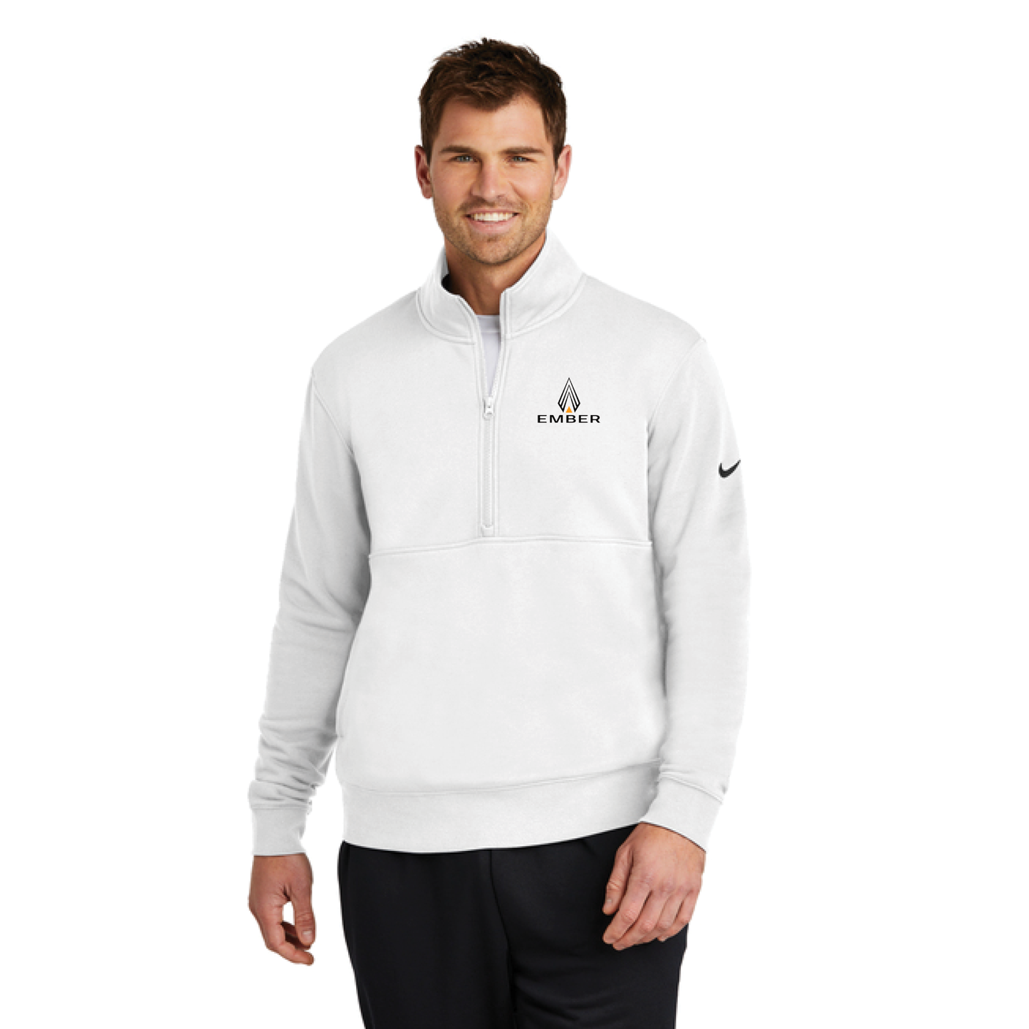 Nike Club Fleece Sleeve Swoosh 1/2-Zip