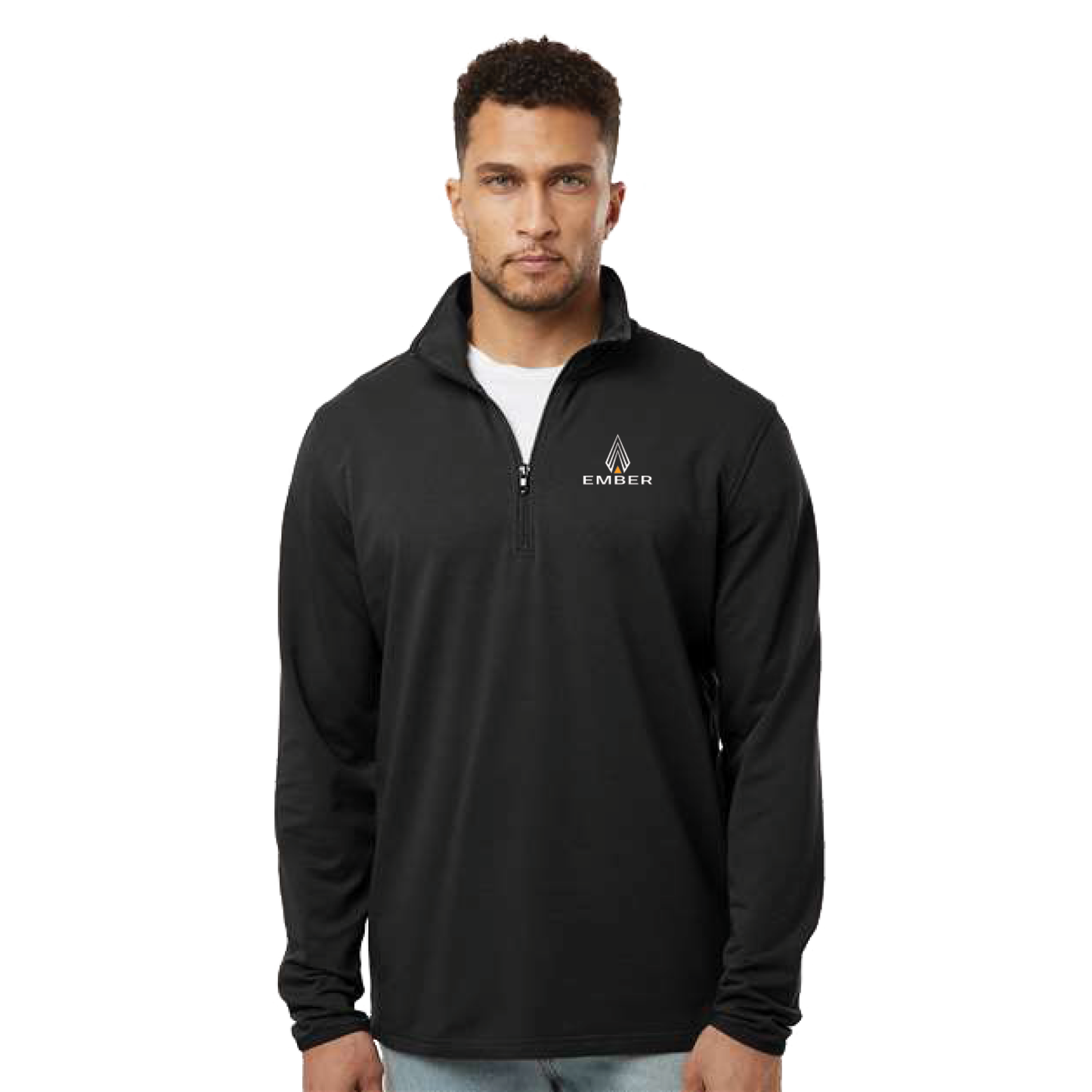 Independent Trading Co. Men's Perform Quarter-Zip Pullover - Black - EXP20PQ